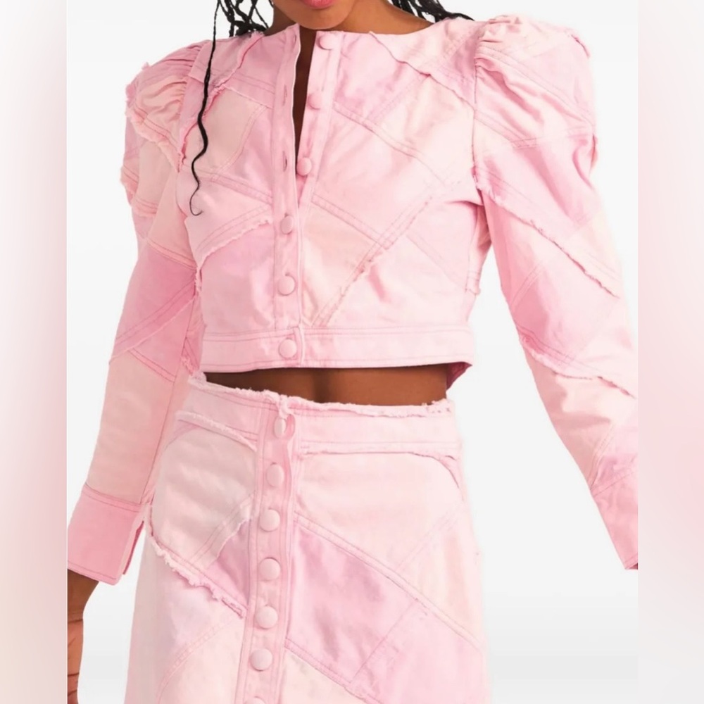 NWT LoveShackFancy Eleora Cropped Jacket